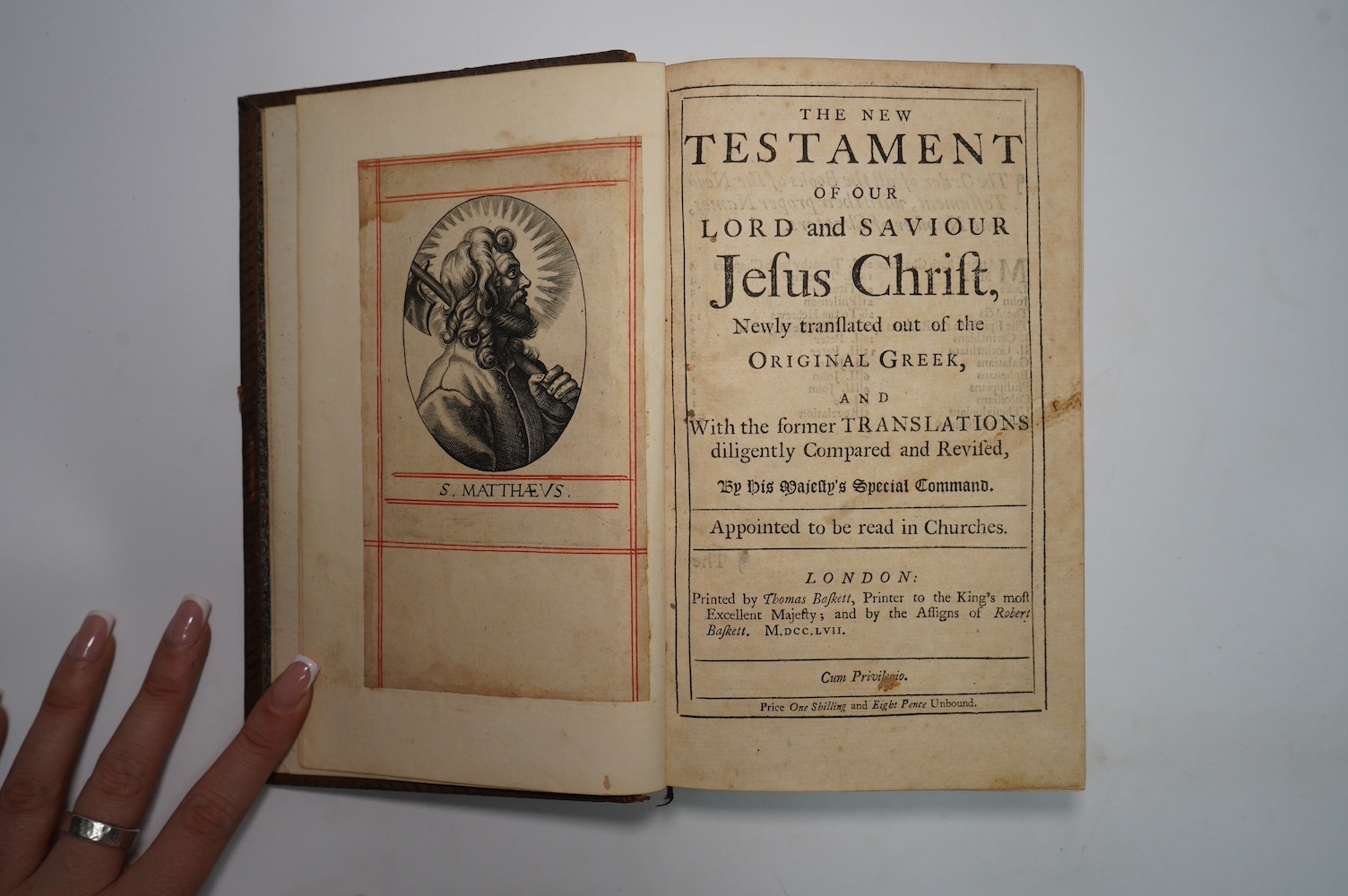 Bible. – The New Testament of our Lord and Saviour Jesus Christ, Newly translated out of the Original Greek, and with the former Translations diligently Compared and Revised, 8vo, extra-illustrated with 75 engraved plate